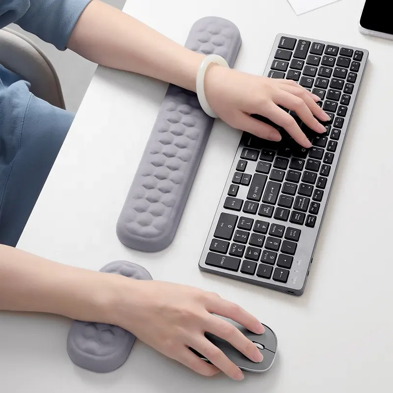 BUBM Latest wholesale memory foam keyboard wrist rest mouse pad