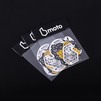 Paquete de pegatinas de vinilo PP para exteriores, pegatinas personalizadas con impresión personalizada, logotipo permanente troquelado
