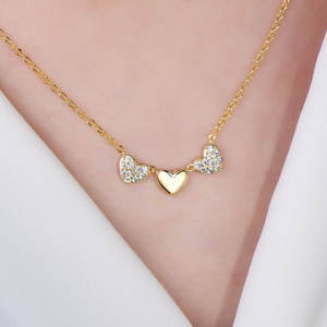สร้อยคอโชคเกอร์รูปหัวใจเล็กน่ารักสไตล์เกาหลี ประดับเพชรโมอิสซาไนต์ 0.3 กะรัต VVS GRA ชุบทอง 14K บนทองเหลือง สำหรับสาวๆ - Product Image 6