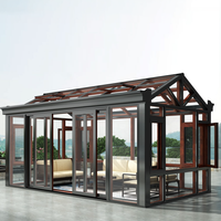 Véranda en verre courbé sur mesure, autoportante, avec toit isolé, pour jardin d'hiver, maison en verre