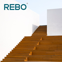 Revêtement de sol de terrasse en bambou à rainure et languette imperméable de style moderne Installation facile à cliquer pour l'extérieur