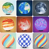 Événements promotionnels spectaculaires : Ballon gonflable géant LED de 8 à 10 pieds, planète, système solaire, étanche, alimenté par prise électrique