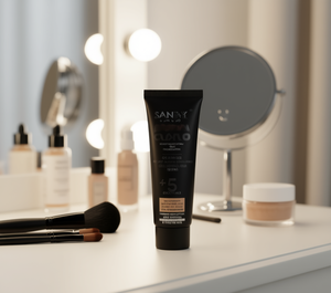 Fondotinta in Crema Santyx 125ml Controllo Oleosità Beach Black Per Tutti i Tipi di Pelle Femminile - Product Image 2