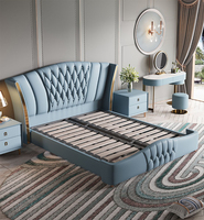 Ensemble de chambre à coucher moderne Queen Size, mobilier de chambre d'hôtel, meubles de chambre en bois, lit King Size de luxe