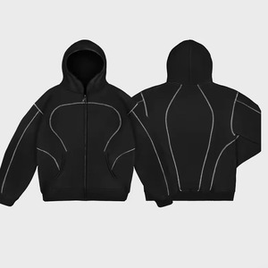 Pantaloni della <span class=keywords><strong>tuta</strong></span> in <span class=keywords><strong>cotone</strong></span> <span class=keywords><strong>100</strong></span> dei pesi massimi con Logo personalizzato <span class=keywords><strong>tuta</strong></span> con cappuccio da 500gsm set da Jogger larghi in spugna francese - Product Image 2
