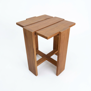 Tabouret en bois moderne, durable et personnalisable, meuble décoratif pour chambre à coucher, salon, hôtel, appartement, villa, patio - Product Image 1