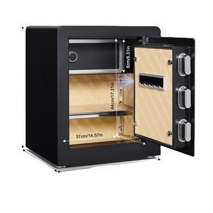 Nhà văn phòng kỹ thuật số + Key đôi bảo vệ di động thông minh Ổ khóa an toàn hộp nhà máy bán hàng trực tiếp thông minh tự động an ninh an toàn - Product Image 1