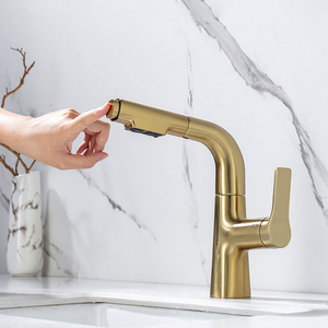 OIRE Kaiping Robinet de <span class=keywords><strong>lavabo</strong></span> de salle de bain design moderne personnalisable en usine <span class=keywords><strong>Mitigeur</strong></span> de <span class=keywords><strong>lavabo</strong></span> en cuivre <span class=keywords><strong>doré</strong></span> et durable - Product Image 1
