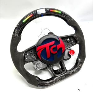 พวงมาลัย VW GTI แบบเปลี่ยนตรงรุ่น สำหรับ Golf MK7 Sagitar Sportsvan Teramont <span class=keywords><strong>Scirocco</strong></span> B8 คาร์บอนฟอร์จ - Product Image 3