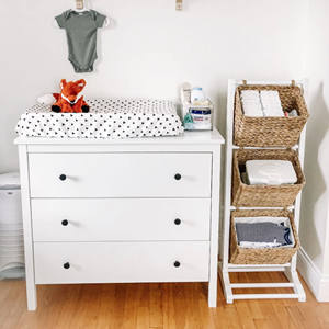 Table à langer moderne en bois massif avec rangement pour nouveau-nés, lit bébé multifonctionnel pour usage hospitalier - Product Image 2