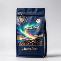 Sacs Doypack à fond plat imprimés sur mesure, sachets refermables thermoscellables pour granola, biscuits, grains de café, emballage alimentaire