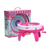 Mini machine à tricoter domestique DIY pour la laine, tricotage à chaîne simple, facile à utiliser, pour chapeaux, pulls, écharpes, chaussettes, vêtements, garantie 1 an, Nouveau