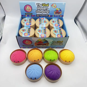 Jouet anti-stress transfrontalier en forme de petit pain vapeur, simulation à presser en PU à rebond lent, outil magique, best-seller - Product Image 6