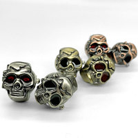 Bijoux de mode en gros, bague-montre en métal avec design de crâne pour hommes et femmes