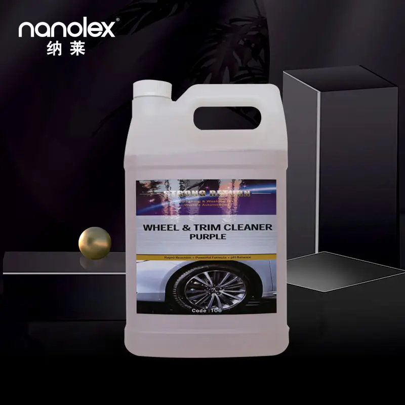 Nanolex 106 limpador poderoso de rodas de aro de freio em liga roxa, removedor de ferrugem e manchas