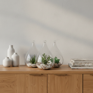 Vaso Terrario in <span class=keywords><strong>Vetro</strong></span> <span class=keywords><strong>per</strong></span> Piante Grasse e Aeree, Vaso a Goccia Soffiato a Mano da Parete, Ecologico, <span class=keywords><strong>per</strong></span> Feste, Ingrosso Jiangsu - Product Image 5