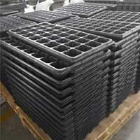 Plateau de semis multi-cellules en plastique pour jardin domestique, serre, herbes et fleurs – Plateau de germination et de culture