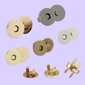 Cloxy bricolage sac accessoires de vêtement 10/14/18mm attaches de sac magnétique bouton pression rond pour sac de vêtements bouton magnétique - Product Image 1