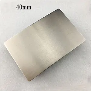 Classic rectangle blank stainless steel belt buckles inner size 40 mm for men