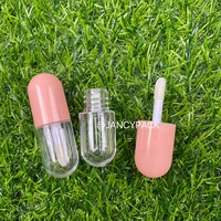 6ml Orange Blanc Vide Mignon Capsule En Forme De Brillant À Lèvres Tube En Forme De Pilule Lèvre Glaçure Tube Emballage Cosmétique