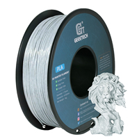 Filament gris marbré de haute qualité pour impression 3D, type PLA, écologique, 1,75 mm, tiges en plastique pour imprimante 3D