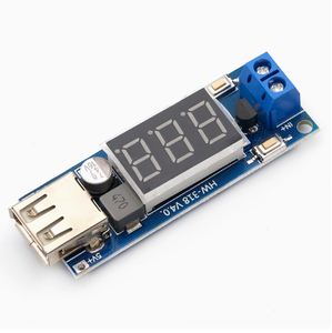 DC DC bước xuống Mô-đun Cung cấp điện/pin điện áp Mét + 5V 2A USB sạc nóng cung cấp - Product Image 5