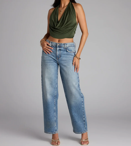 ノースリーブ ホルター クロップトップ - Product Image 3