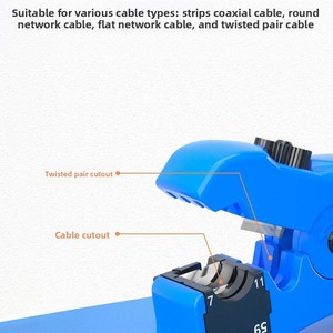 เครื่องมือปอกสายเคเบิลอเนกประสงค์สำหรับสายแบนหรือสายกลม UTP Cat5 Cat6 และสายโคแอกเชียล รุ่น CH-B901, CH-B902, CH-B903 - Product Image 4