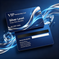 Carte de membre NFC personnalisée en PVC 213 avec bande magnétique et impression de code-barres pour les applications de fidélisation, de réduction et de recharge
