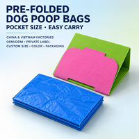Sacs à déjections canines portables OEM ODM pour la promenade et les voyages, étanches, biodégradables, compostables, avec logo personnalisé, vente en gros