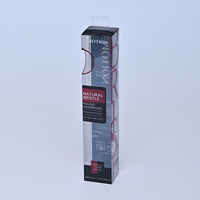 Boîte d'emballage transparente pliable en plastique PET PVC recyclé sur mesure pour brosse à cheveux, peigne, parfum et rouge à lèvres