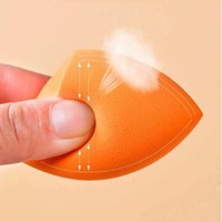 Éponge de maquillage en forme d'œuf, forme goutte d'eau, polyuréthane hydrophile, outil de maquillage lavable, houppette à poudre, vente en gros