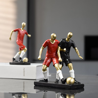Décoration de table transfrontalière de luxe simple, mini-joueur de football, pour meuble TV, meuble à vin, bureau, chambre à coucher