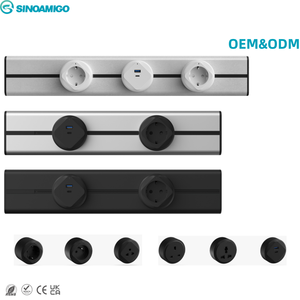 SINOAMIGO UKCA CE 8000W 32A Enchufes y Tomas de Corriente Eléctricas para Reino Unido/UE, Riel de Alimentación Extensible, Toma de Corriente Colgante - Product Image 1