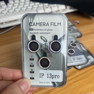 Di lusso di fabbrica strass di protezione per obiettivo della <span class=keywords><strong>fotocamera</strong></span> <span class=keywords><strong>vetro</strong></span> temperato per <span class=keywords><strong>iPhone</strong></span> 11 12 <span class=keywords><strong>13</strong></span> Pro Max 14 Plus protezione per la lente posteriore - Product Image 5