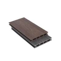 Planches de terrasse en composite WPC pour extérieur, revêtement de sol en bois-plastique imperméable et résistant à l'humidité avec embossage 3D profond