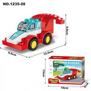 Ensembles de jouets de construction de voitures MILI en blocs, en plastique ABS, avec assemblage créatif pour enfants de 2 à 7 ans - Product Image 4
