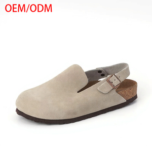 Mules Birken en liège souple, fabrication artisanale, semelle en liège, soutien de la voûte plantaire, sandales en cuir de vache, légères, massage - Product Image 2
