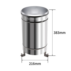 Pluviómetro de cubeta basculante de acero inoxidable con salida de pulso o RS485 para control del medio ambiente - Product Image 3