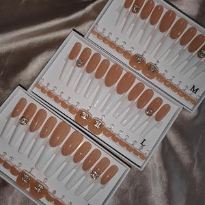 مجموعة أطراف الإصبع وأصابع القدم مورد الأظافر جودة عالية شحن مجاني مادة الأكريليك المصنوعة يدويًا أظافر اصطناعية تضغط على الأظافر - Product Image 3