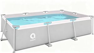 Piscine hors sol rectangulaire gonflable en PVC gris clair durable pour la famille et les enfants Jilong Avenli 17771/17723 - Product Image 2