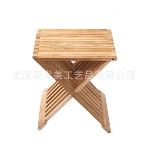 <b>Bamboo</b> folding <b>stool</b>, outdoor leisure folding chair, homestay hotel balcony chair, how many folding <b>stools</b> are available for - Product Image 5