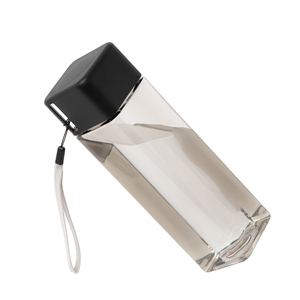 Juice Bottle BPA Free Empty 8oz 350ml 500ml Square Shape <b>Plastic</b> PET for Cold Press Juice with Screen Printing Custom <b>Cap</b> Colors - Product Image 1