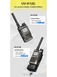 วิทยุสื่อสาร UVK1(8) QUSHENG 5W มินิวอล์คกี้ทอล์คกี้ กดปุ่มเดียวตั้งความถี่ ใช้สำหรับกู้ภัยกลางแจ้ง ท่องเที่ยวขับรถด้วยตัวเอง วิทยุสื่อสารแบบพกพาสองทาง รุ่น L821 - Product Image 4