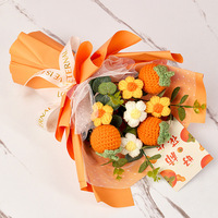 Penjualan terlaris produk jadi trendi baru bunga rajut tangan "buket harapan terbaik" untuk hadiah Hari Valentine Hari Ibu