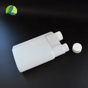 Fábrica 250ml Botella de laboratorio de plástico blanco DE DOBLE BOCA Solución cuantitativa para productos químicos y otros líquidos