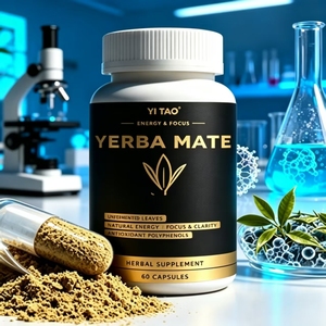 Capsules de Yerba Mate Marque Blanche / OEM / ODM : Régulent la Microbiome Intestinale, Favorisent la Santé Cérébrale, Végétaliennes, Faible Teneur en Sucre - Product Image 4