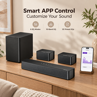 Barre de son ULTIMEA Smart TV 5.1 canaux 320W avec caisson de basses sans fil, enceintes surround arrière, HD ARC, BT et égaliseur APP