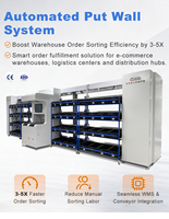 Sistema de Almacenamiento en Pared Gosunm DWS-PW3-G 3PL para Logística, de Alta Capacidad, en Acero Inoxidable, para Clasificación de Paquetes a Alta Velocidad