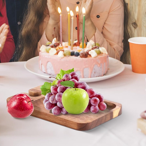 Hình chữ nhật 6 cái Rượu Vang Món khai vị tấm Mini charcuterie bảng với rượu vang Glass chủ - Product Image 5